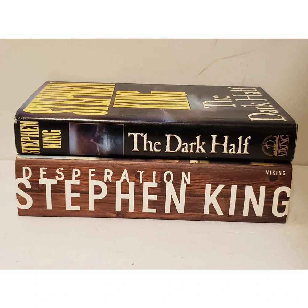 Lot Of 2 Stephen King Books The Dark Half / Desperation Hardcover